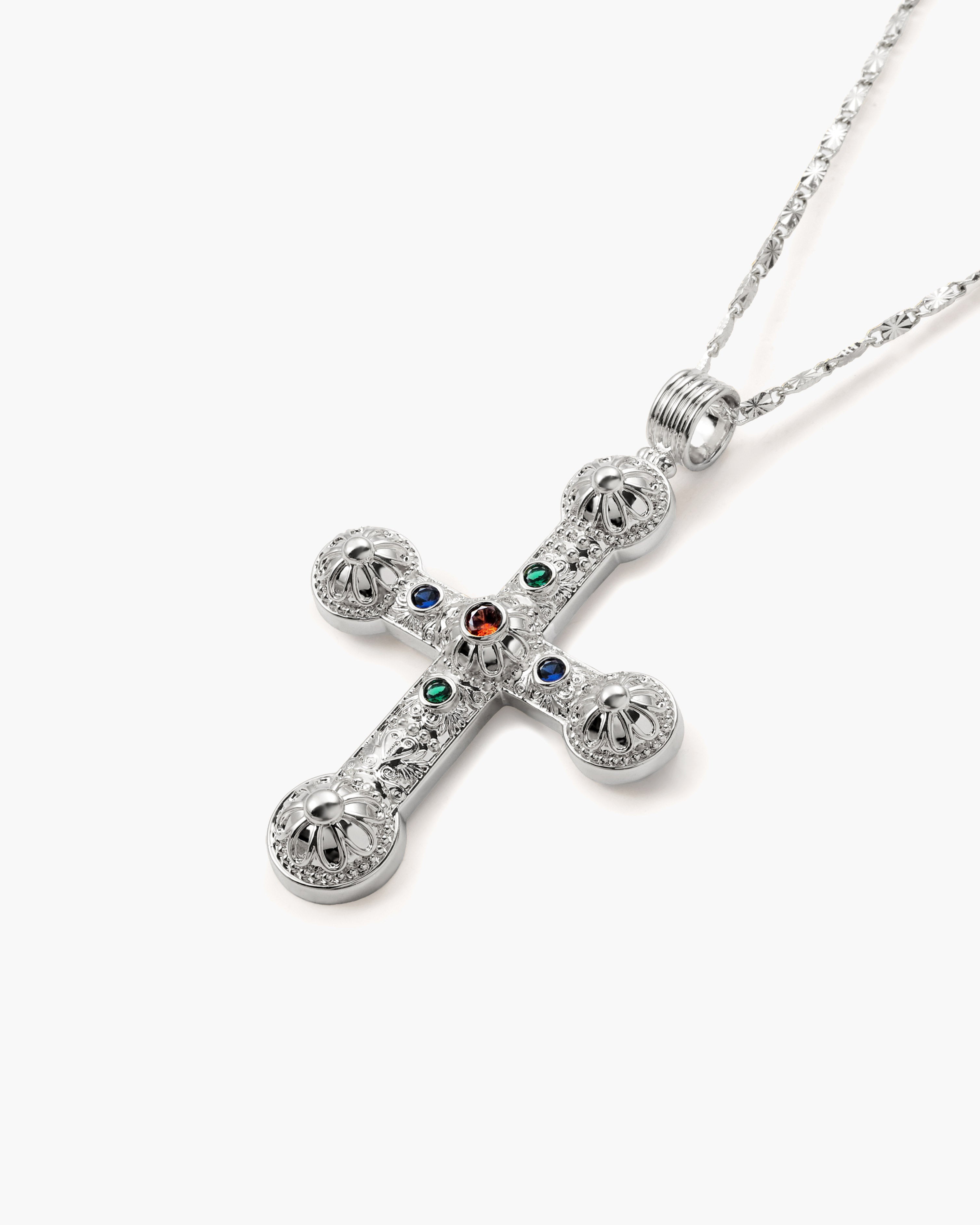 XL Cross Chain in Silver